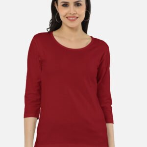 Red Full Sleeve T-shirt | Women