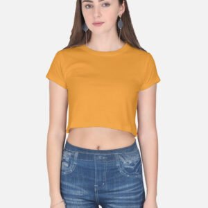 Golden Yellow Crop Top