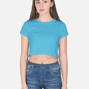 Sky Blue Crop Top